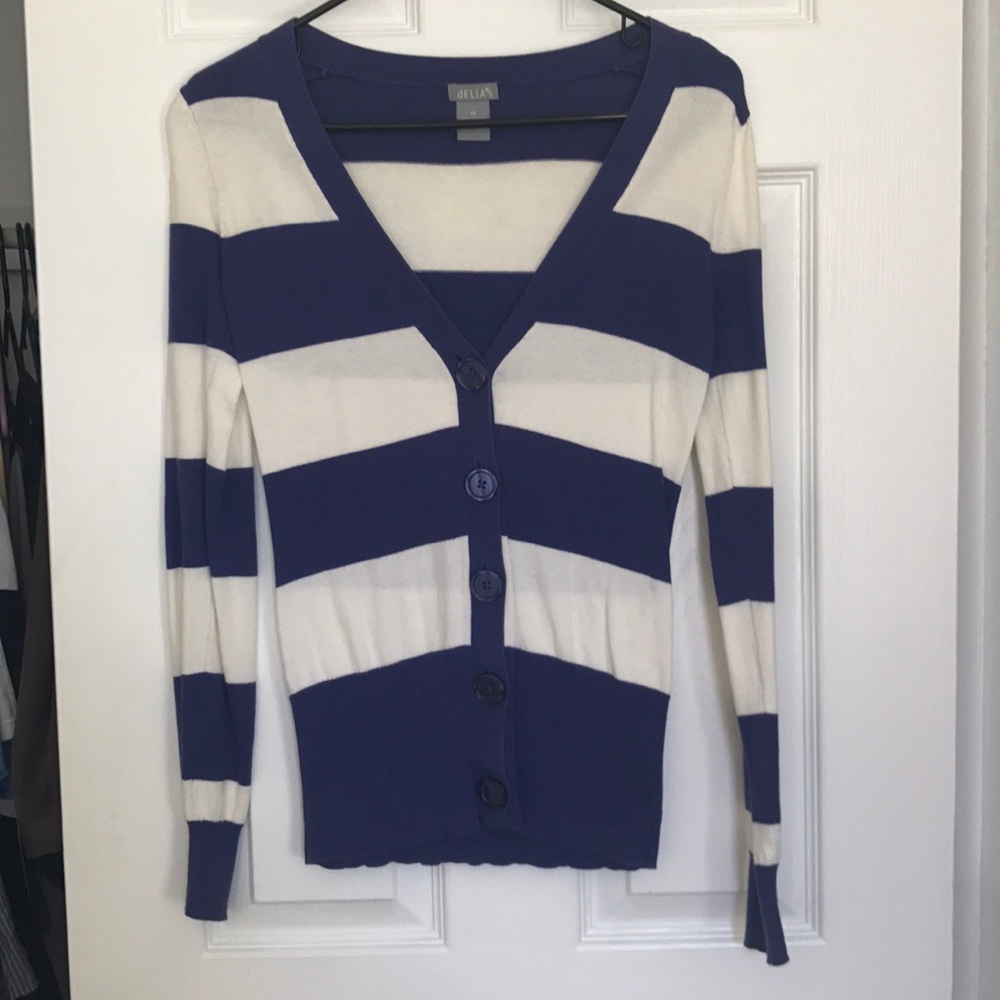 Purple Blue Delia's Cardigan